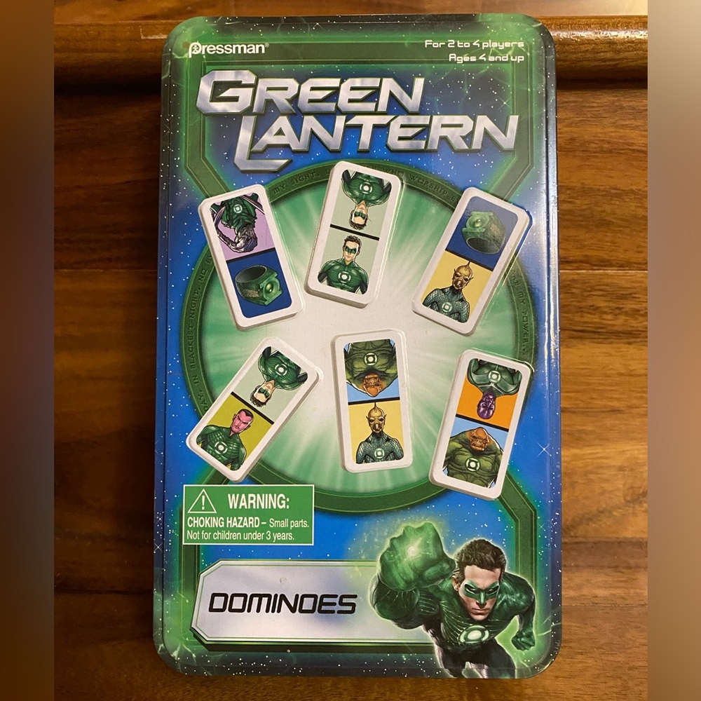 DC Comics Green Lantern Dominoes Warner Brothers in Display Tin